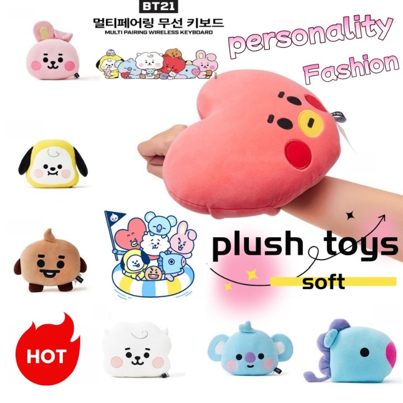 Car Accessories Toy - BT21 얼굴 모양의 베개 귀여운 패션