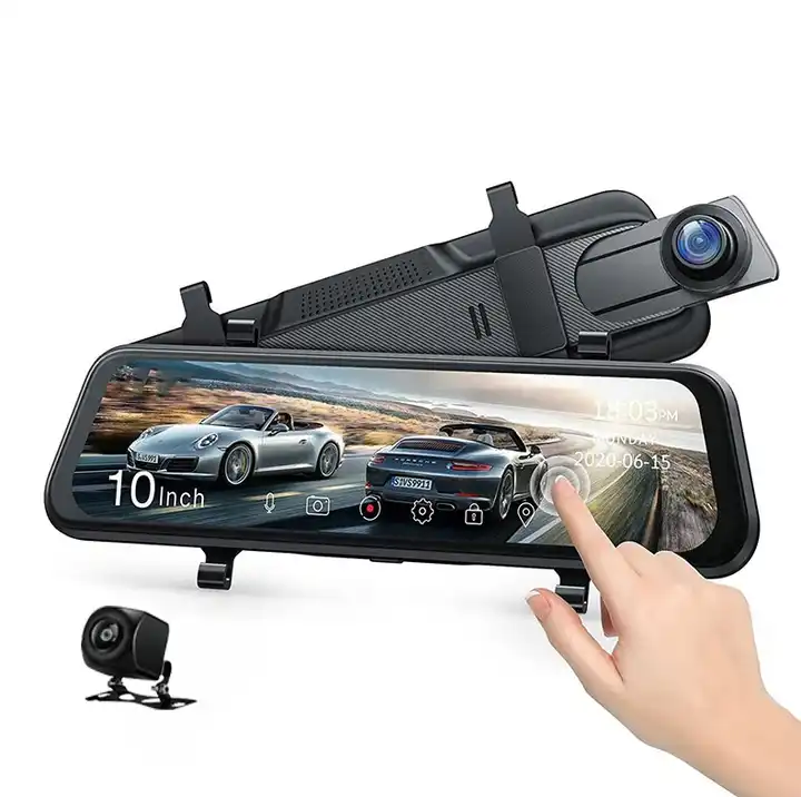 Car Dash Cam - 10인치 미러형 블랙박스 야간 시야 1080P