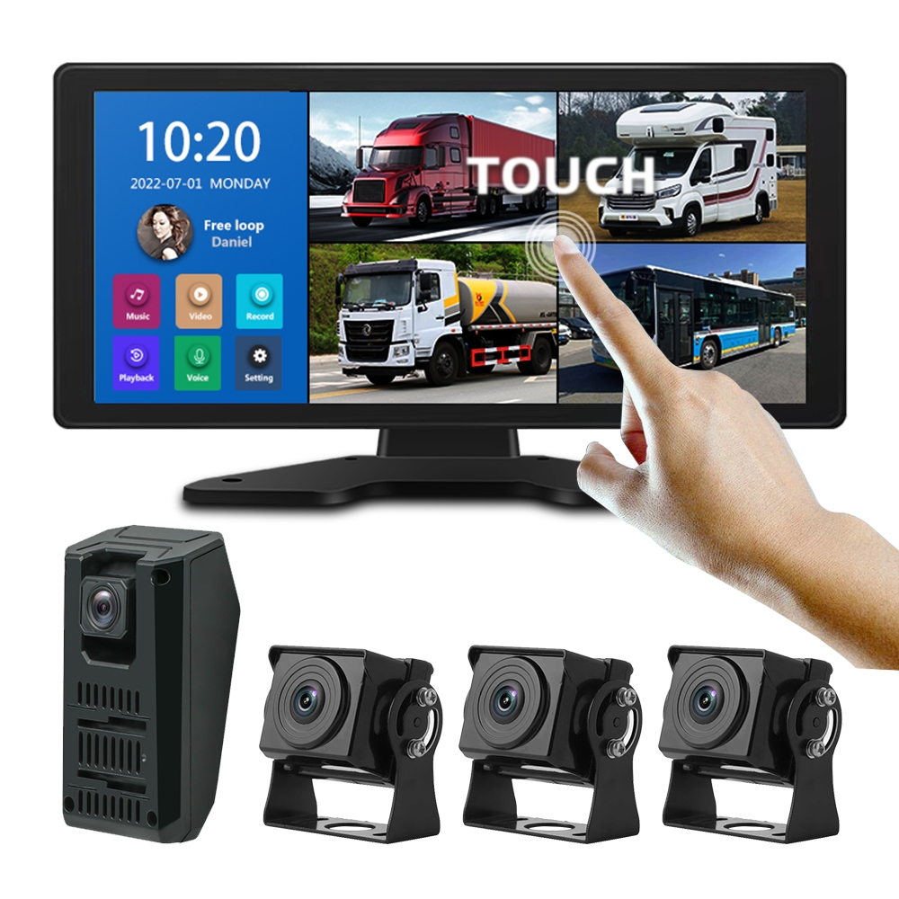 Car Dash Cam - 10인치 10.36인치 4K 터치스크린 대시캠 360
