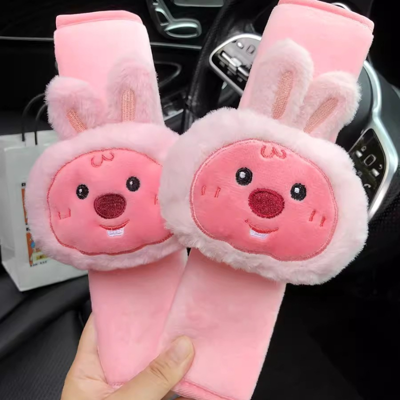 귀여운 만화 비버 루피 인형, 창의적인 자동차 안전벨트 - Car Accessories Toy 리뷰 및 가격
