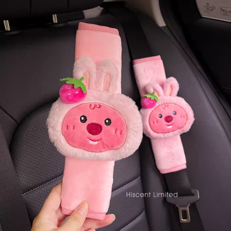귀여운 만화 비버 루피 인형, 창의적인 자동차 안전벨트 - Car Accessories Toy 리뷰 및 가격