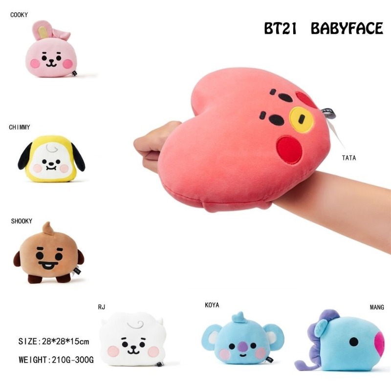 BT21 얼굴 모양의 베개 귀여운 패션 만화 맞춤형 크 - Car Accessories Toy 리뷰 및 가격