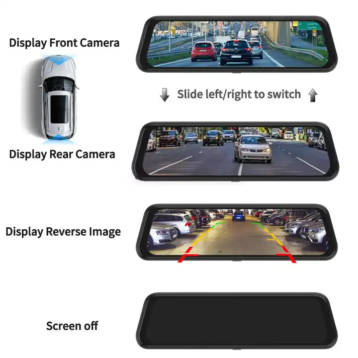 10인치 미러형 블랙박스 야간 시야 1080P FHD  - Car Dash Cam 리뷰 및 가격