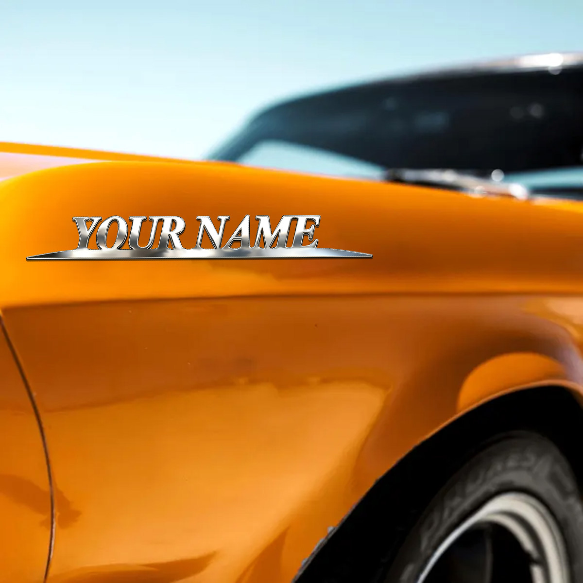 금속 트렌디 YOUR NAME 스티커 맞춤형 로고 자동 - Car Accessories Gifts 리뷰 및 가격