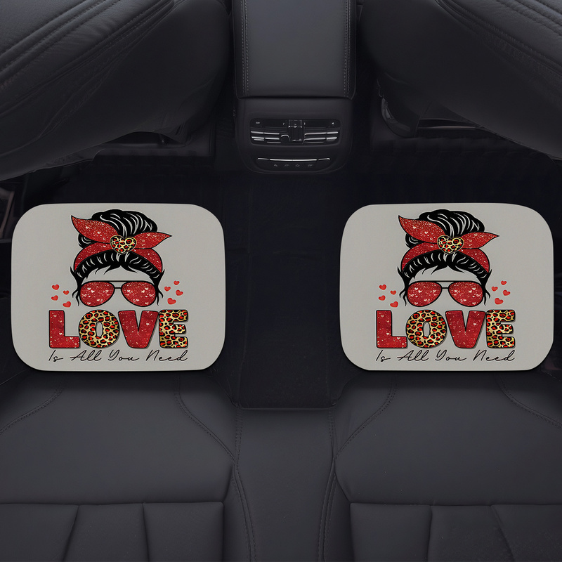 4개 자동차 바닥 매트, 메시 버튼 레드 레오파드 하트 - Car Accessories Bunnings 리뷰 및 가격