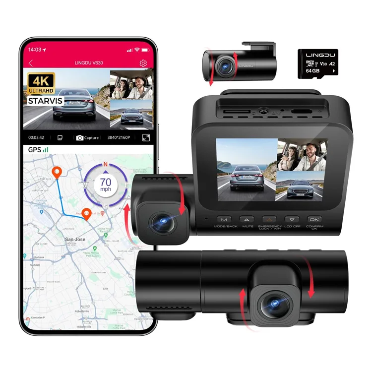 링두 V630 4K 2.4인치 화면 와이파이 6 GPS - Car Dash Cam 리뷰 및 가격