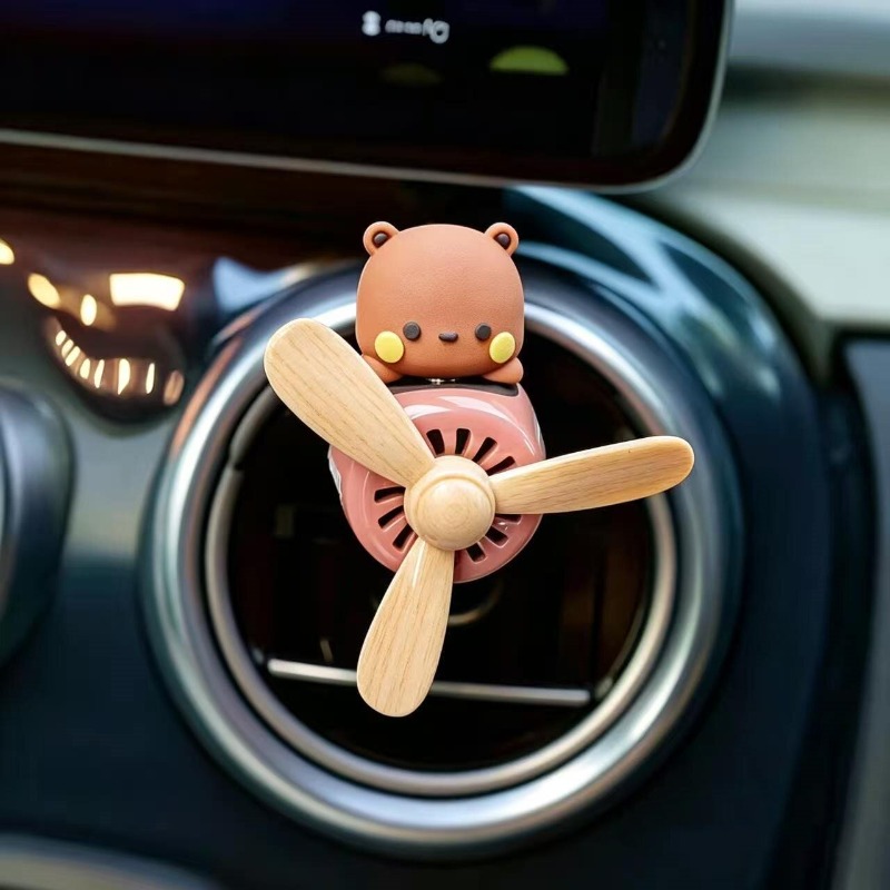핫 카툰 부부 이어 피규어 에어플레인 파일럿 자동차 방 - Car Air Freshener Vent 리뷰 및 가격
