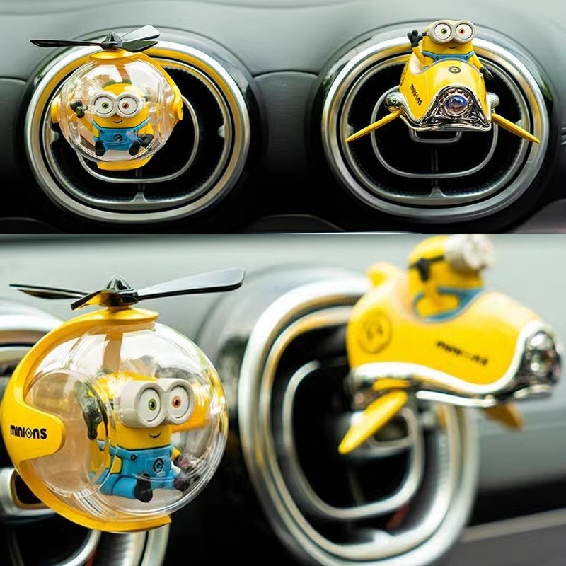 미니언즈 자동차 방향제, 귀여운 만화 캐릭터 자동차 통 - Car Air Freshener Vent 리뷰 및 가격