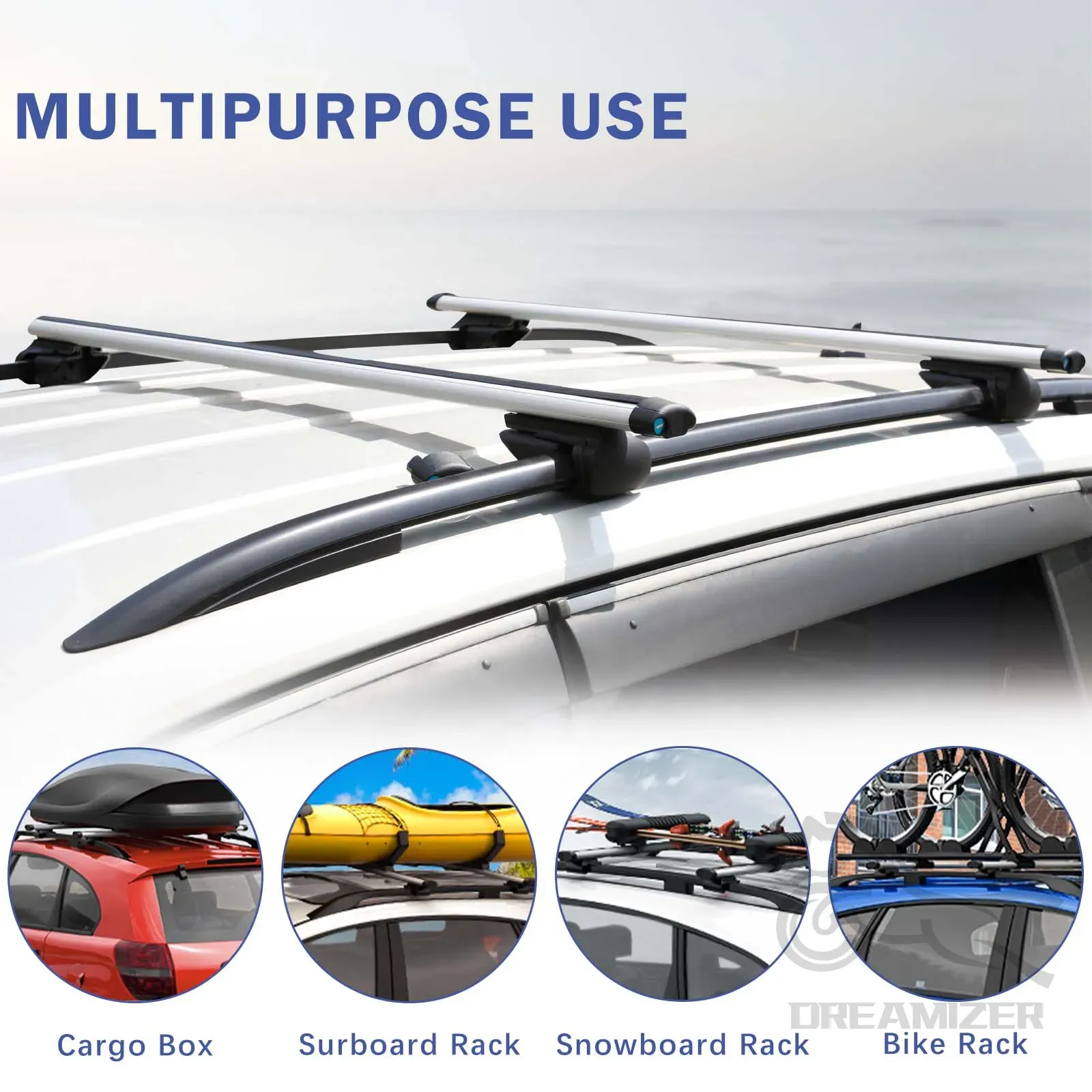 48인치 자동차 알루미늄 루프랙 크로스바 화물 수하물  - Car Roof Rack Cross Bar 리뷰 및 가격