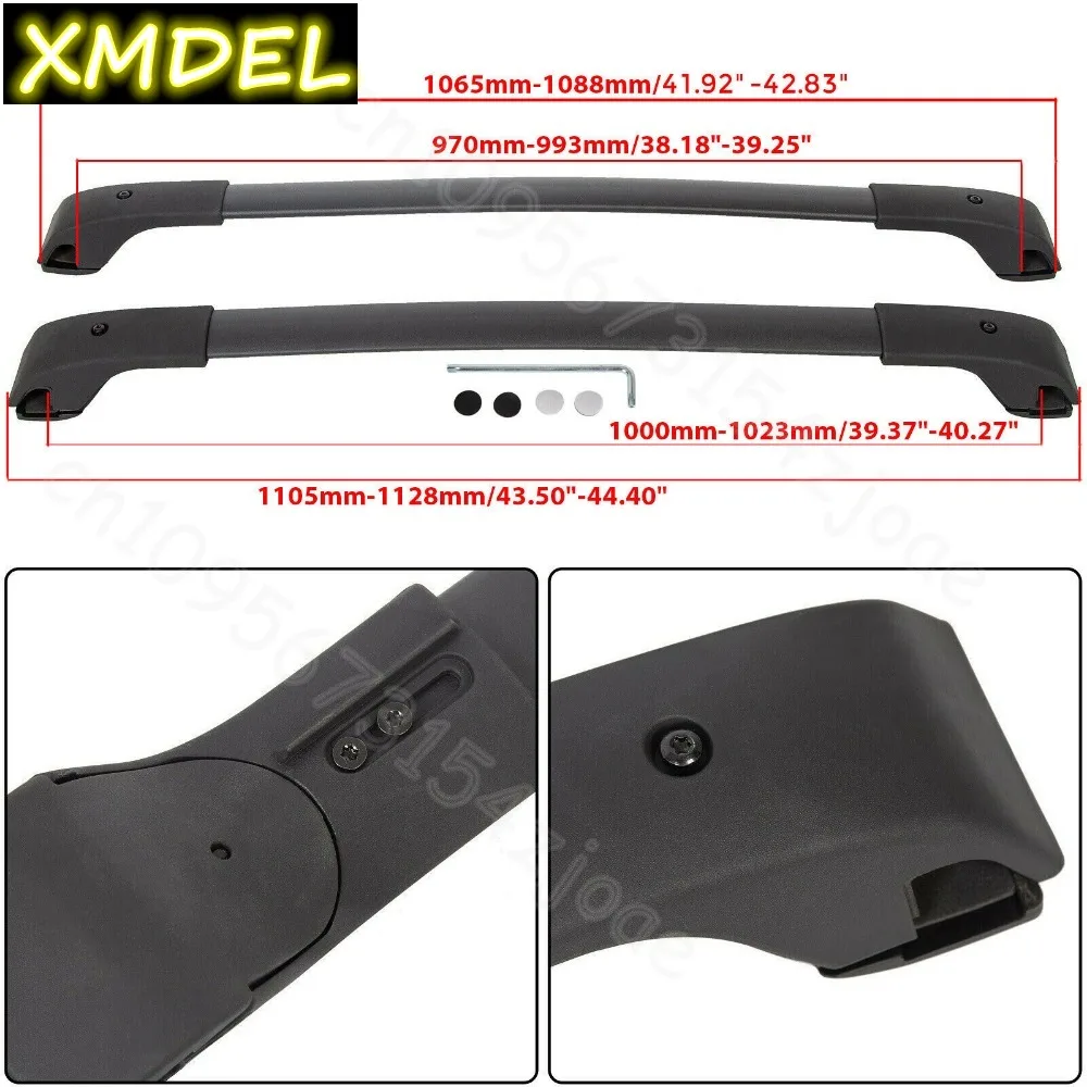 자동차 스타일링 2개 블랙 루프 레일 랙 크로스바 20 - Car Roof Rack Cross Bar 리뷰 및 가격
