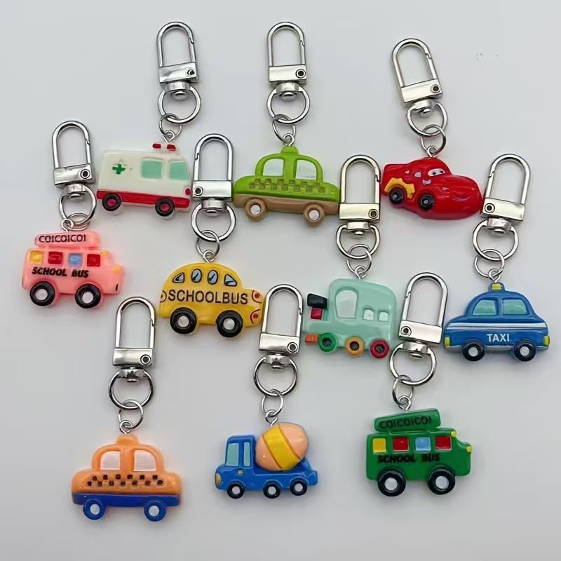 10개입 레진 만화 자동차 열쇠고리, 수하물 및 휴대폰 - Car Accessories Gifts 리뷰 및 가격