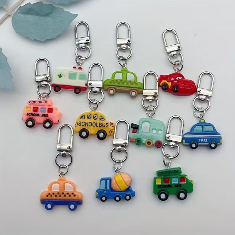 10개입 레진 만화 자동차 열쇠고리, 수하물 및 휴대폰 - Car Accessories Gifts 리뷰 및 가격