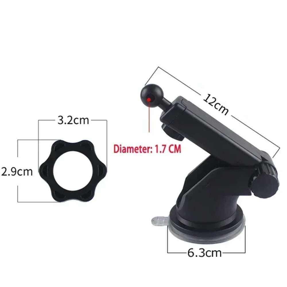 17mm 볼 데스크 홀더 베이스 차량 대시보드 흡착 컵 - Car Accessories Gifts 리뷰 및 가격